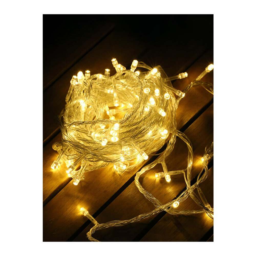 Waldern 100lük Sarı Adaptörlü RGB Led Işık 6.5 Metre Yaş Günü & Parti Fiyatı