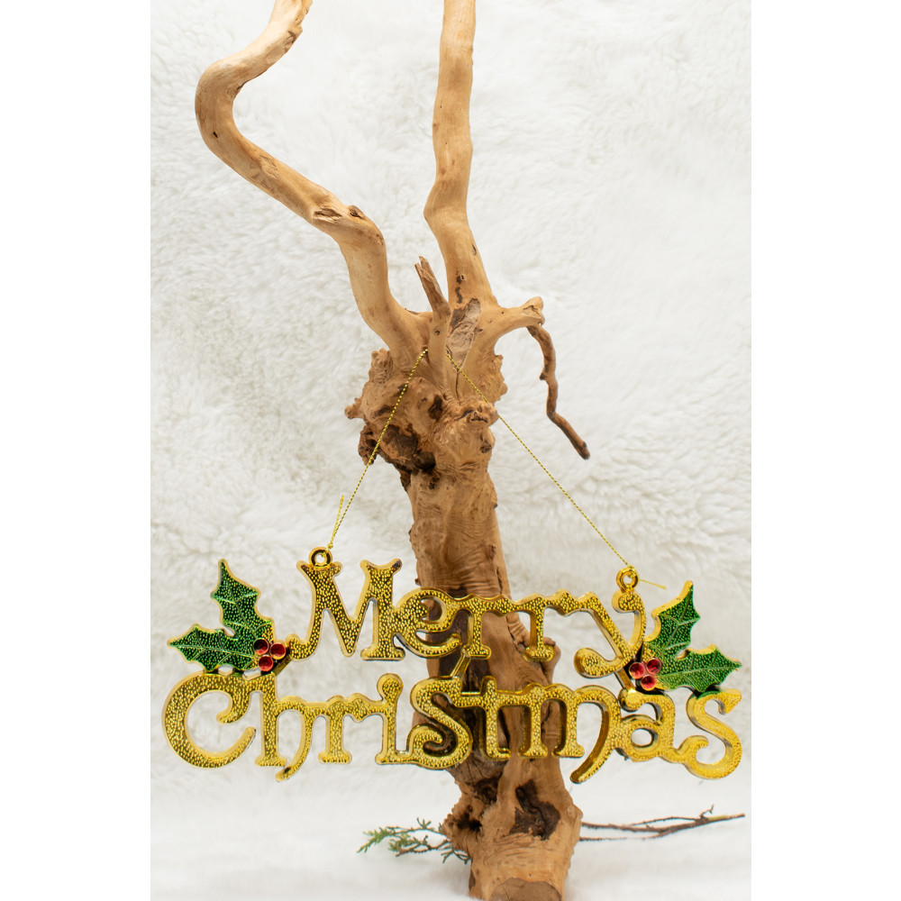 Waldern Merry Christmas Yazısı Yılbaşı Ağacı Süsü 25*9 Cm Yaş Günü & Parti Fiyatı