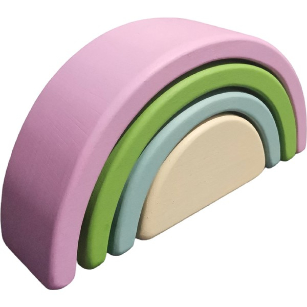 Waldorf Gökkuşağı Ahşap Eğitici Doğal Oyuncak 4 Parça Woodentoys Waldorftoys Montessori Bebek Oyuncakları Fiyatı
