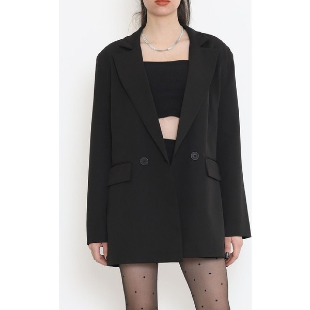 Walens Fashion Blazer Ceket Siyah - 16612.1811. Bayan Ceket Fiyatı