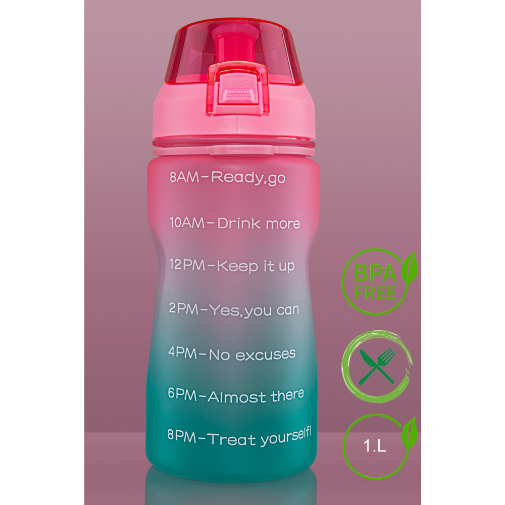 Walke Premium Bottle 1.0 Litre Motivasyonel Tritan Su Matarası Su Şişesi Suluk (BPA İÇERMEZ) Matara Fiyatı