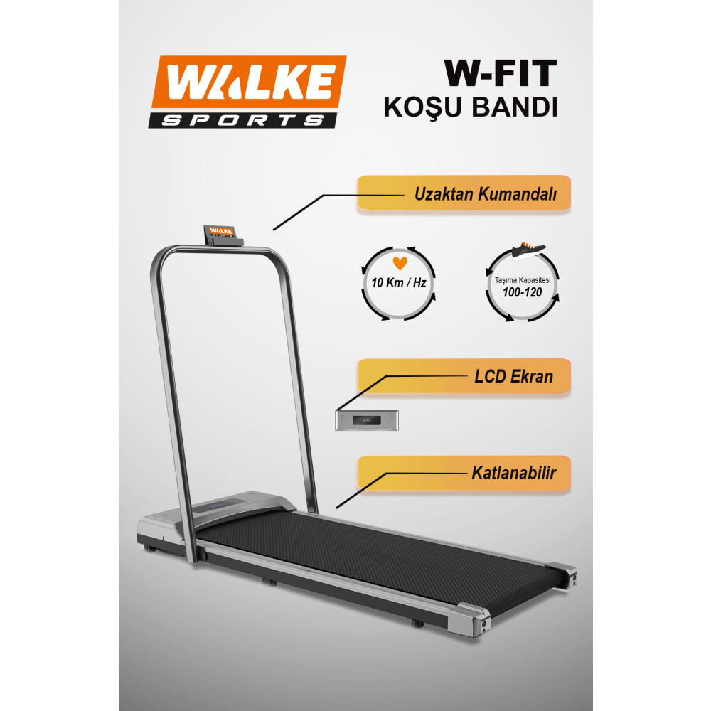 Walke Uzaktan Kumandalı Katlanabilir Koşu Bandı 10 Km / Hz Koşu Bantları Fiyatı