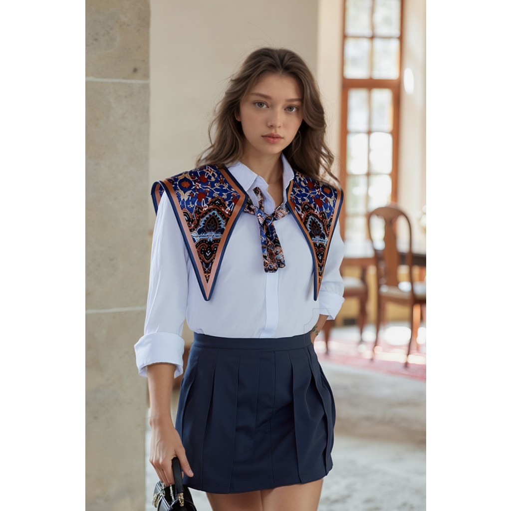 Walkenzo Bohem Stil Etnik Desenli Kadın Omuz Şalı Şal Fiyatı