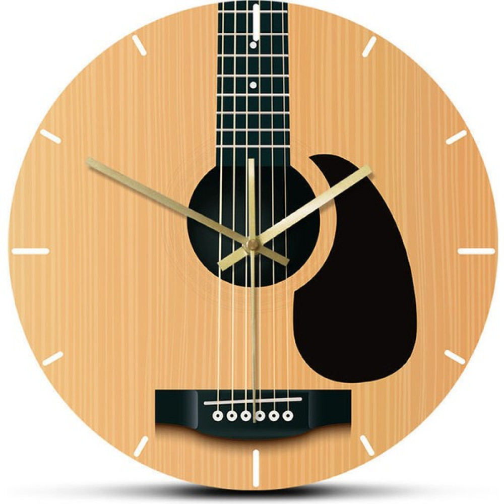 Wall Clock Dekoratif Duvar Saati Gitar Yuvarlak Duvar Saati Oturma Odası Oda Duvar Saati (Yurt Dışından) Dekoratif Saat Fiyatı