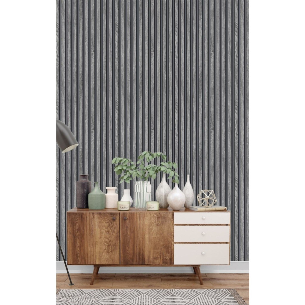 Wall212 Duvar Çıtası Görünümlü 3 Boyutlu Duvar Kağıdı(5m2) 53 x 1000 Beden Duvar Kağıdı Fiyatı