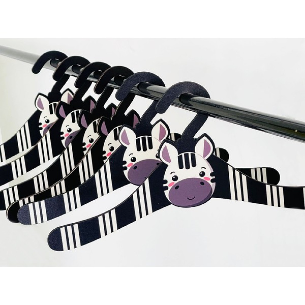 Walldeco 6'lı Bebek Elbise Askısı Ahşap Kıyafet Askısı Zebra Bebek Odası Tekstili Fiyatı
