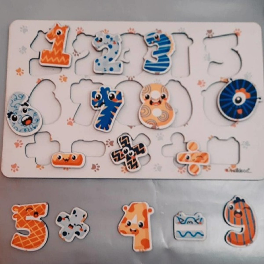 Walldeco Çocuk Eğitici Ahşap Puzzle Rakamlar Bebek Oyuncakları Fiyatı