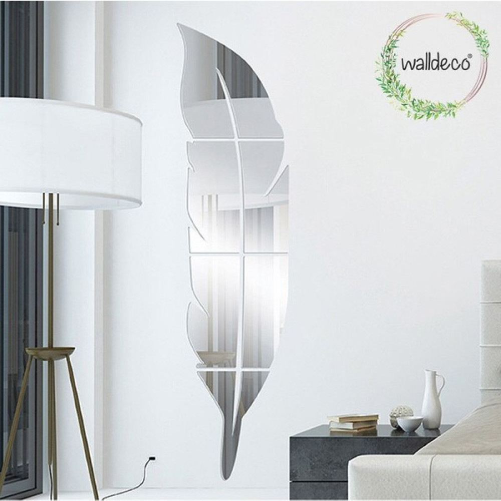 Walldeco Dekoratif Duvar Dekorasyon Tüy Desen Gümüş Ayna Pleksi 25*100 Dresuar / Makyaj Masası Fiyatı
