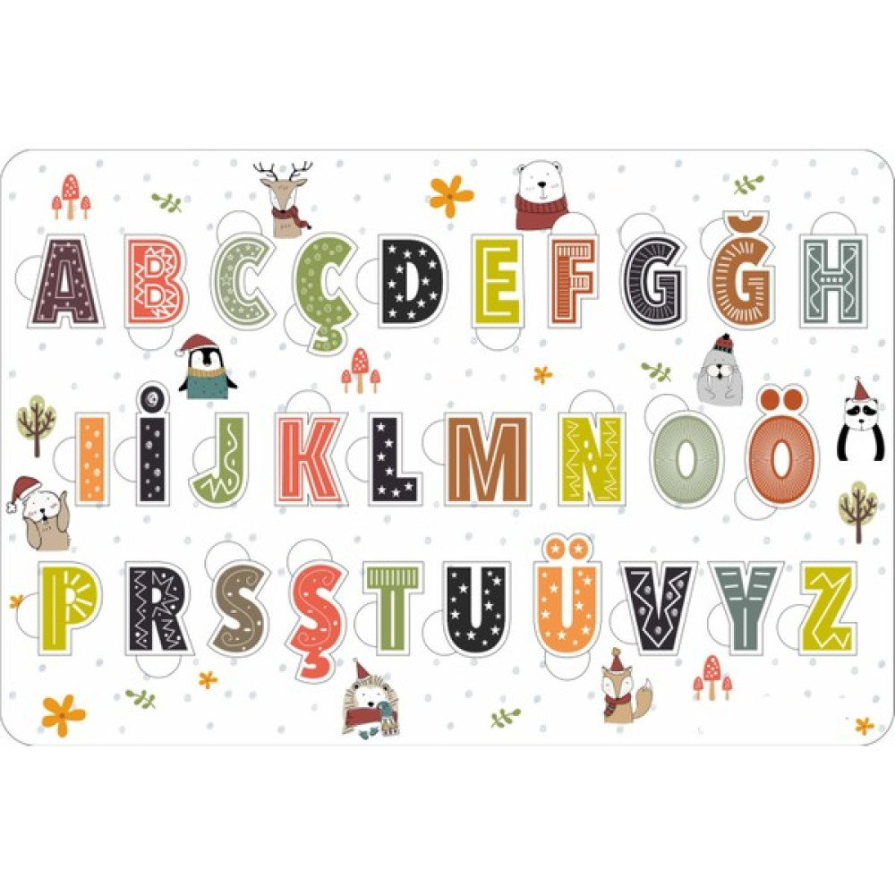 Walldeco Harfler Bul-Tak Eğitici Ahşap Çocuk Puzzle Bebek Oyuncakları Fiyatı