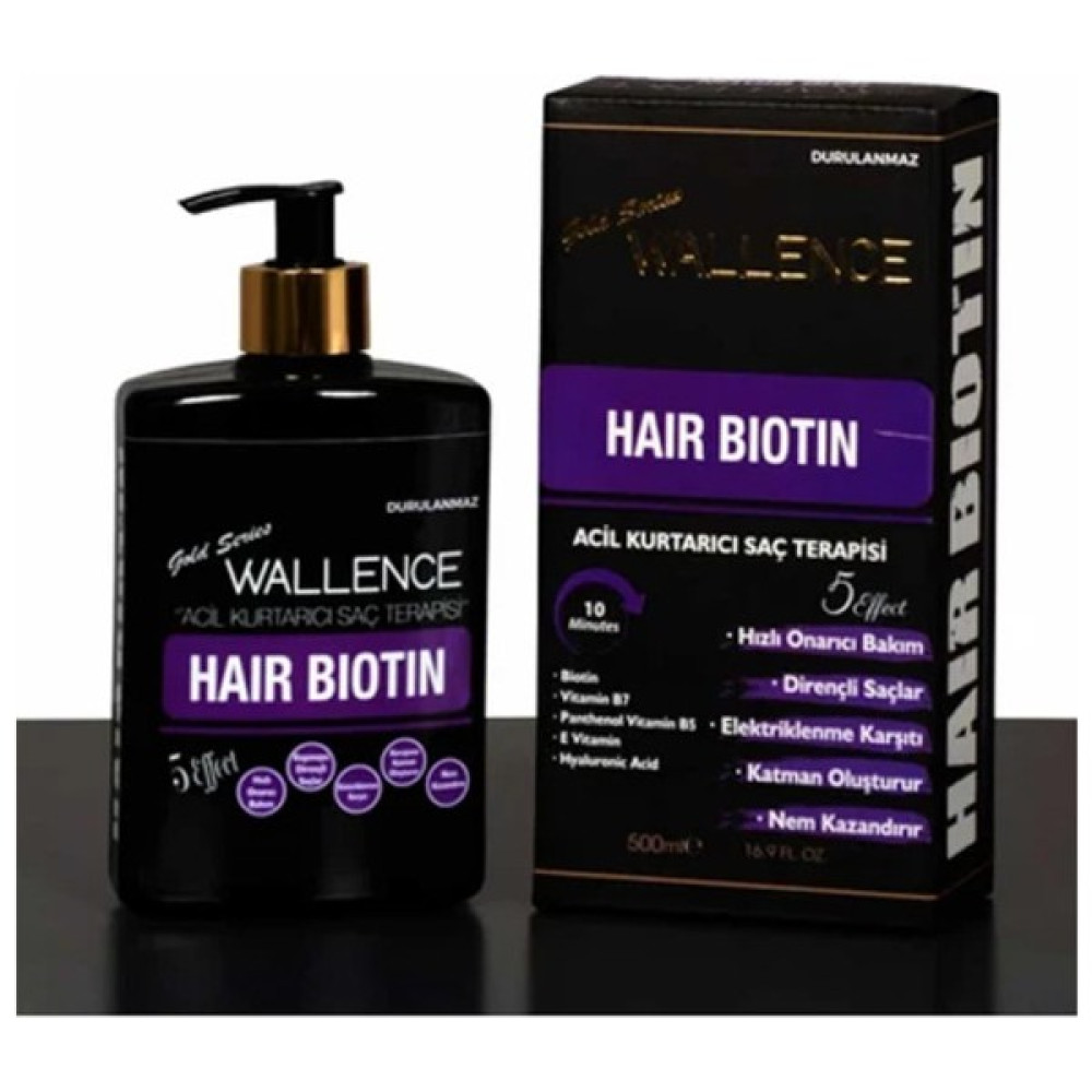 Wallence Haır Bıotın Acil Kurtarıcı Saç Terapisi 500 ml - WALLENCE HAIR BIOTIN ACİL KURTARICI SAÇ TERAPİSİ 500ML Oto Boyaları Fiyatı