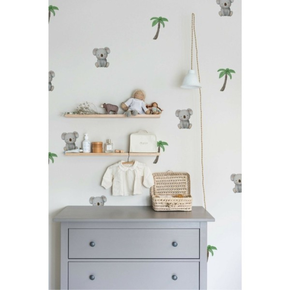 Wallhuman Mini Koala Duvar Stickerı - 50 x 100 cm - Renkli Duvar Stickerı Fiyatı