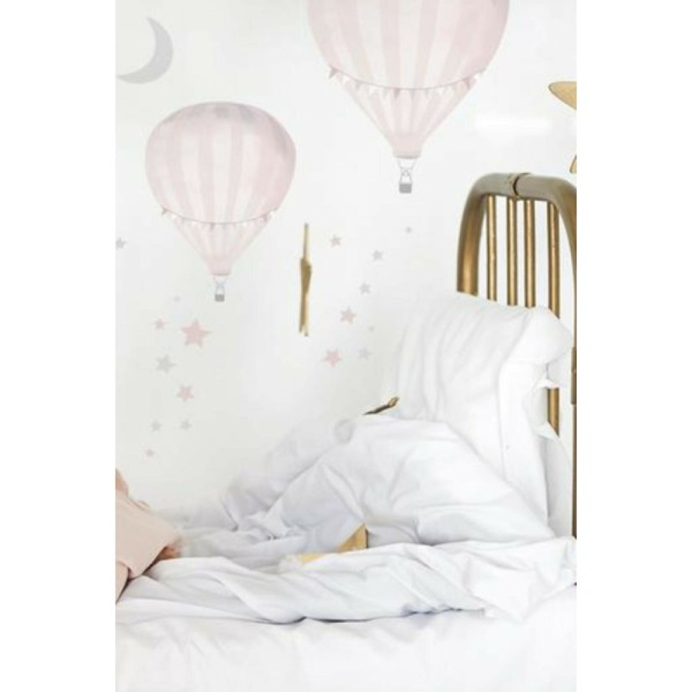 Wallhuman Pembe Balonlar Duvar Stickerı - 50 x 100 cm - Renkli Duvar Stickerı Fiyatı