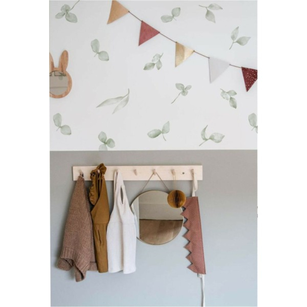 Wallhuman Soft Yapraklar Duvar Stickerı - 50 x 100 cm - Renkli Duvar Stickerı Fiyatı