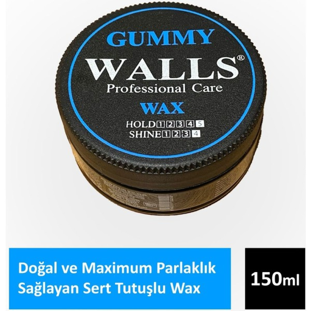 Walls Gummy Doğal ve Parlak Görünüm Sağlayan Wax/Saç Şekillendirici 150ML Saç Şekillendirici Krem Fiyatı