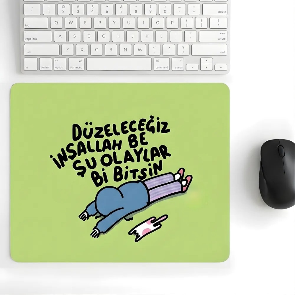 Walter White 18X22 cm Düzelicez İnşallah Desenli Mouse Pad Baskılı Tasarımlı Mouse Pad,ofis Aksesuarları - Yeşil Mouse Pad Fiyatı