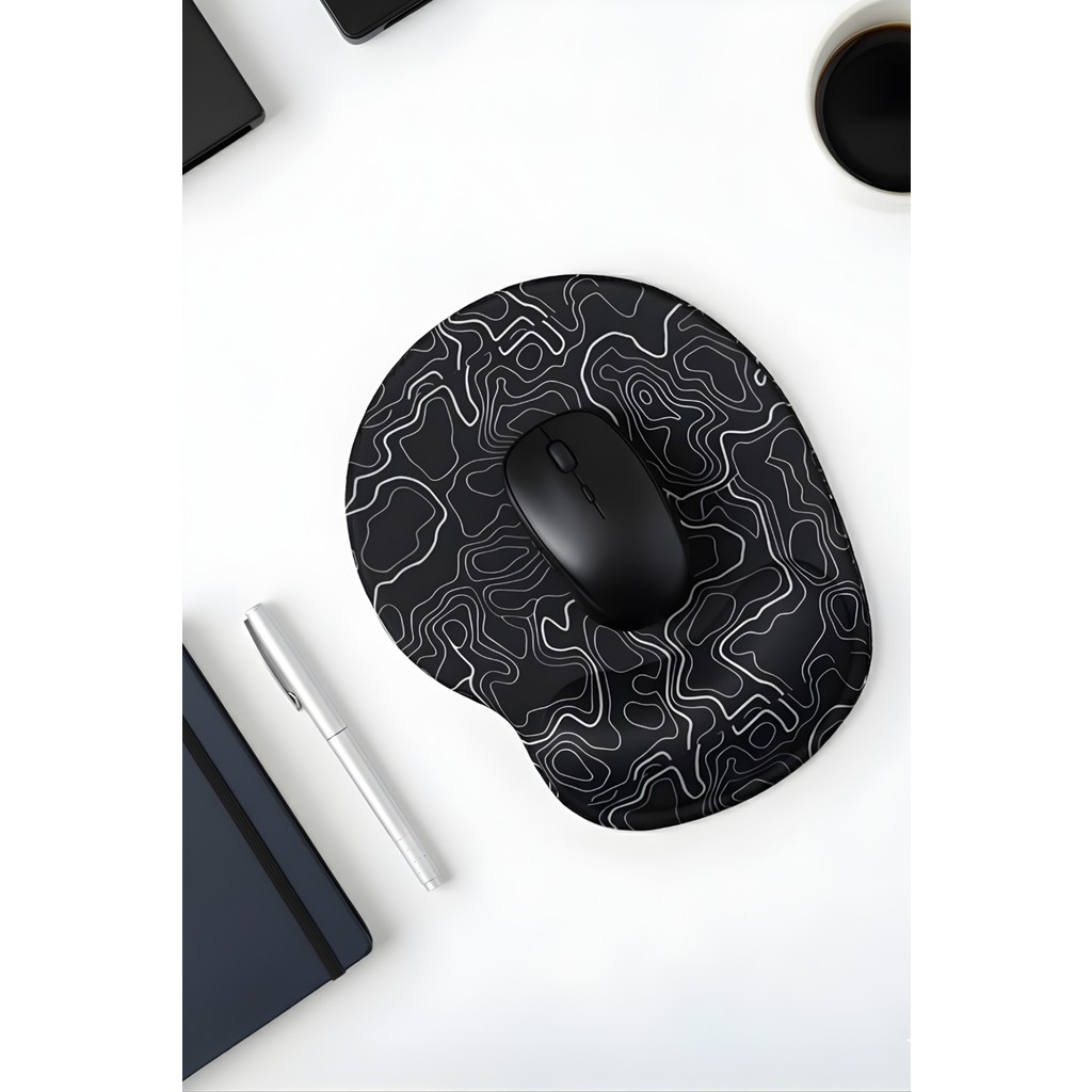 Walter White Ergonomik Typography Desenli Mouse Pad – Bilek Destekli Mouse Pad Konforlu Mousepad - Siyah Mouse Pad Fiyatı