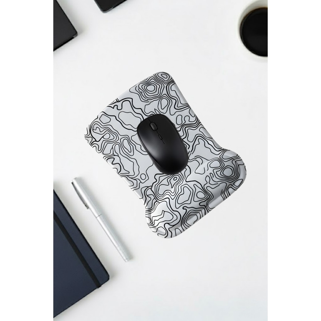 Walter White Typography Desenli Mouse Pad – Bilek Destekli Mouse Pad Konforlu Dijital Mousepad - Beyaz Mouse Pad Fiyatı