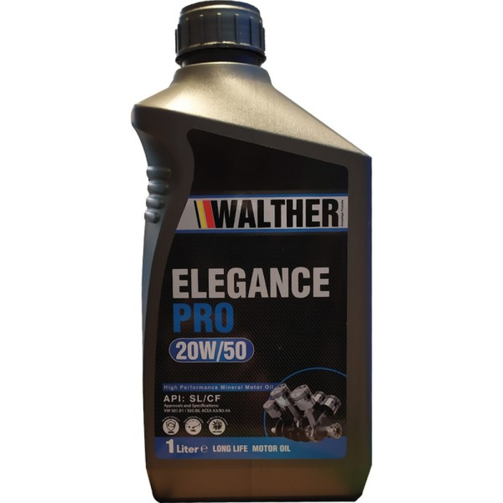 Walther Elegance Pro 20W-50 1 Litre Motor Yağı ( Üretim Yılı: 2021 ) Motor Yağı Fiyatı