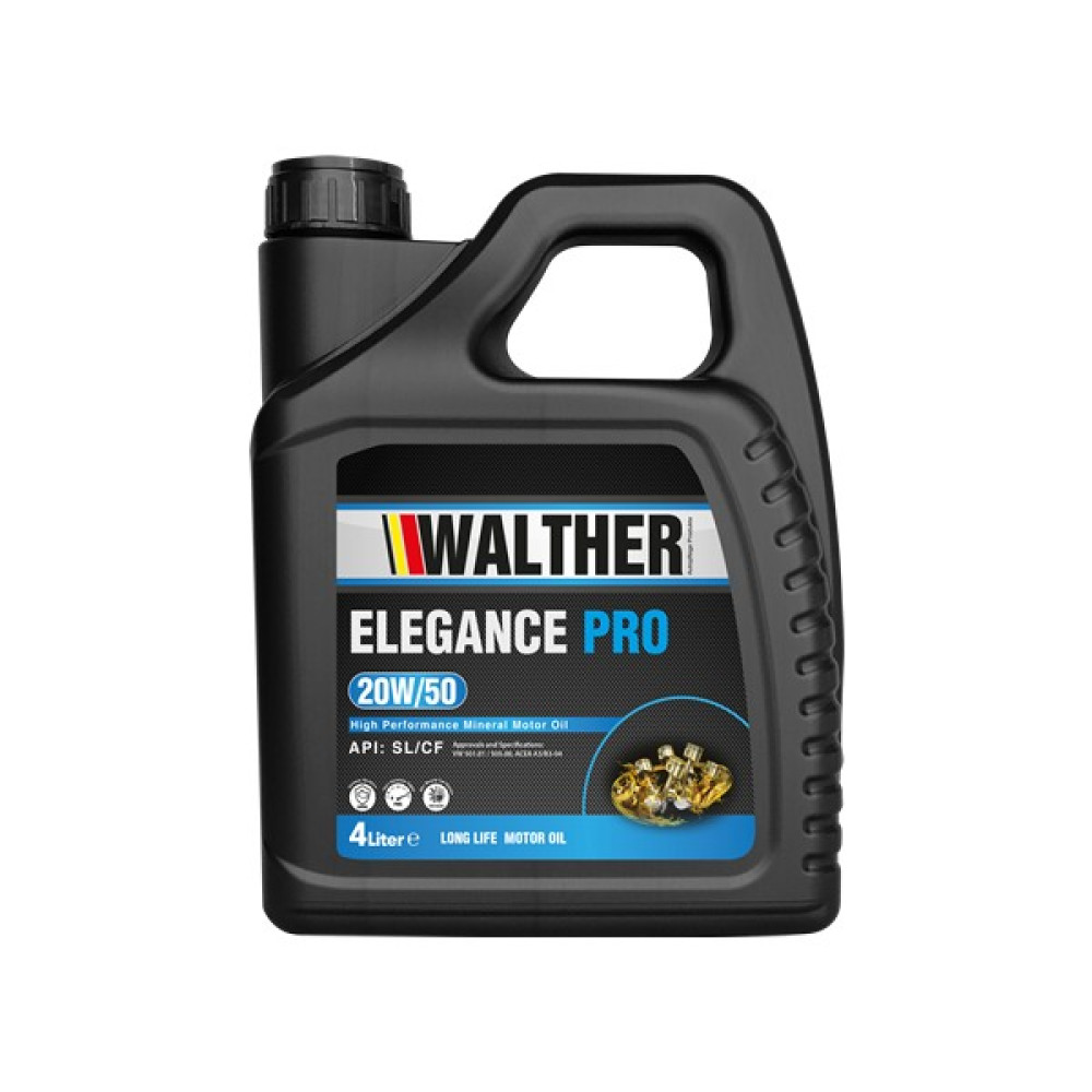 Walther Elegance Pro 20W-50 4 Litre Motor Yağı ( Üretim Yılı: 2022 ) Motor Yağı Fiyatı