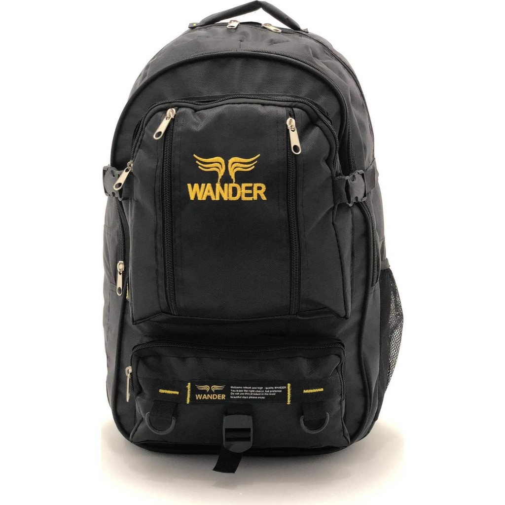 Wander Dağcı Tipi Siyah Unisex Sırt Çantası Dayanıklı Özel Kumaş ve Geniş Hacimli Ergonomik Tasarım SSD / Solid State Drive Fiyatı