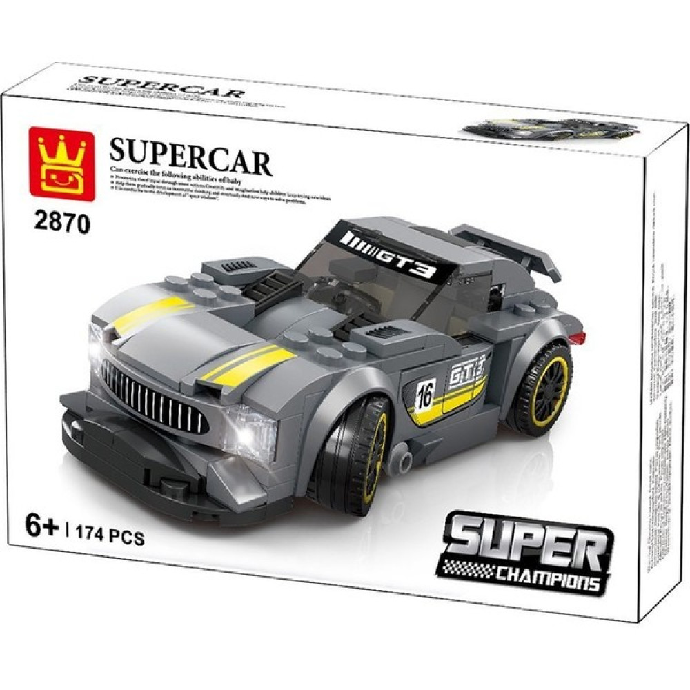 Wange 2870 Wange Super Car Amg Gt3 / 174 Parça / +6 Yaş - Renkli Eğitici Oyuncak Fiyatı