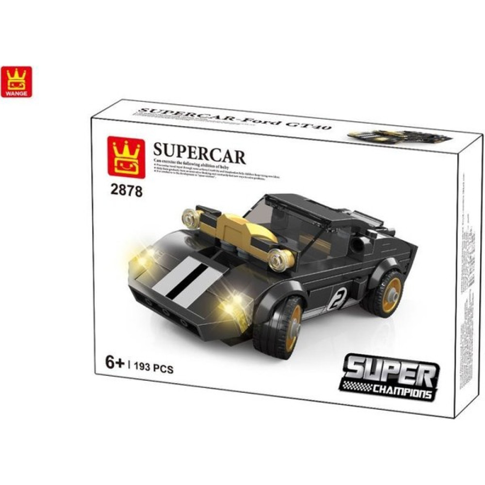 Wange 2878 193 Parça Super Car GT40 Legolar ( Yapım Oyuncakları ) Fiyatı