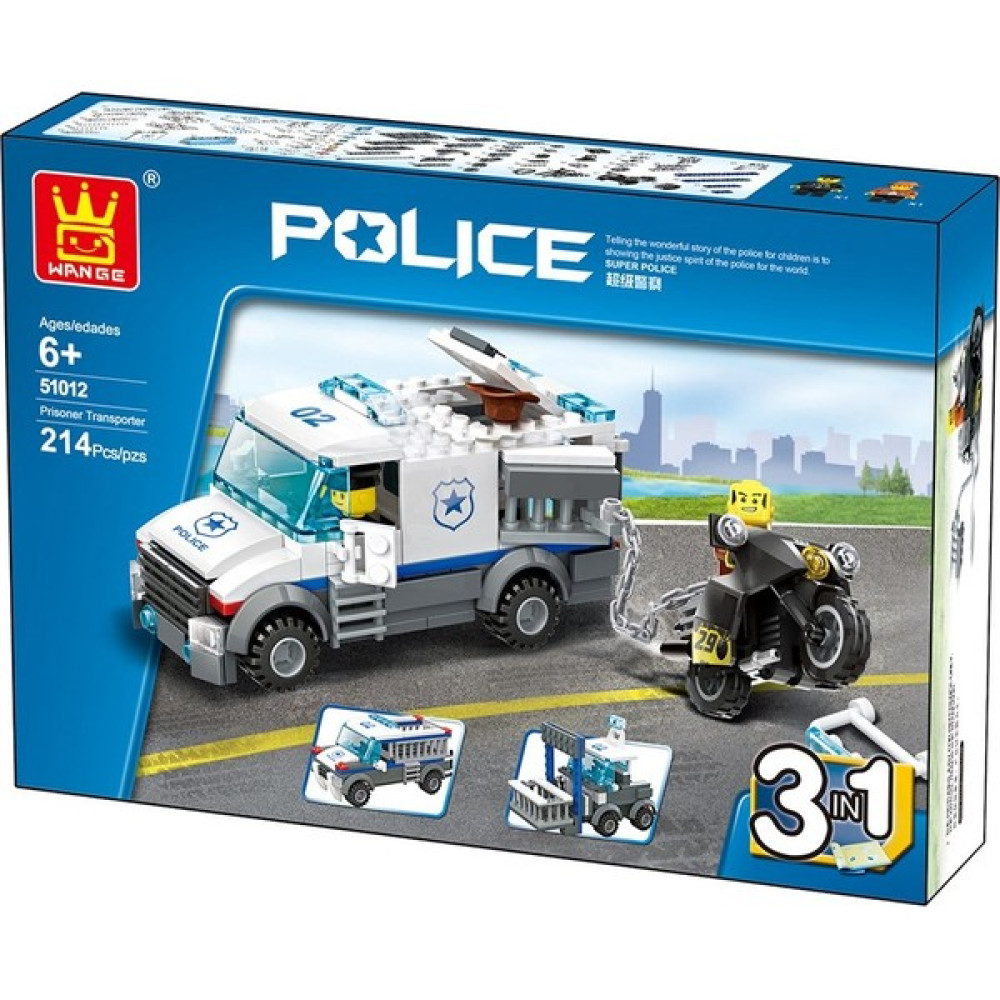 Wange 51012 Wange Mahkum Taşıma Aracı 3in1 / 214 Parça / +6 Yaş Oto Boyaları Fiyatı