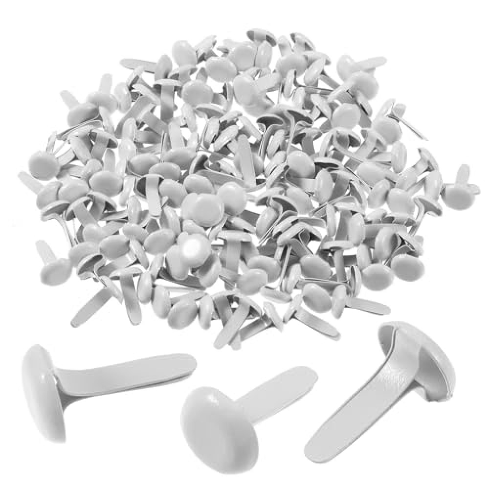 Wanmu 150Pcs Brads for Paper Crafts, Mini Paper Fasteners for Kids Craft Art Crafting School Project Brass Fasteners Decorative Paper Decoration Scrapbooking DIY Supplies