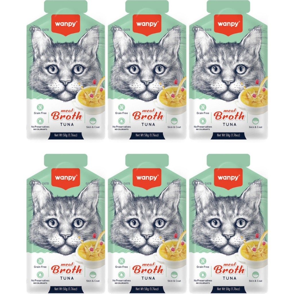 Wanpy Digiworld Ton Balıklı Tahılsız Kedi Çorbası 50GR - 6 Adet Evcil Hayvan Ürünleri Fiyatı