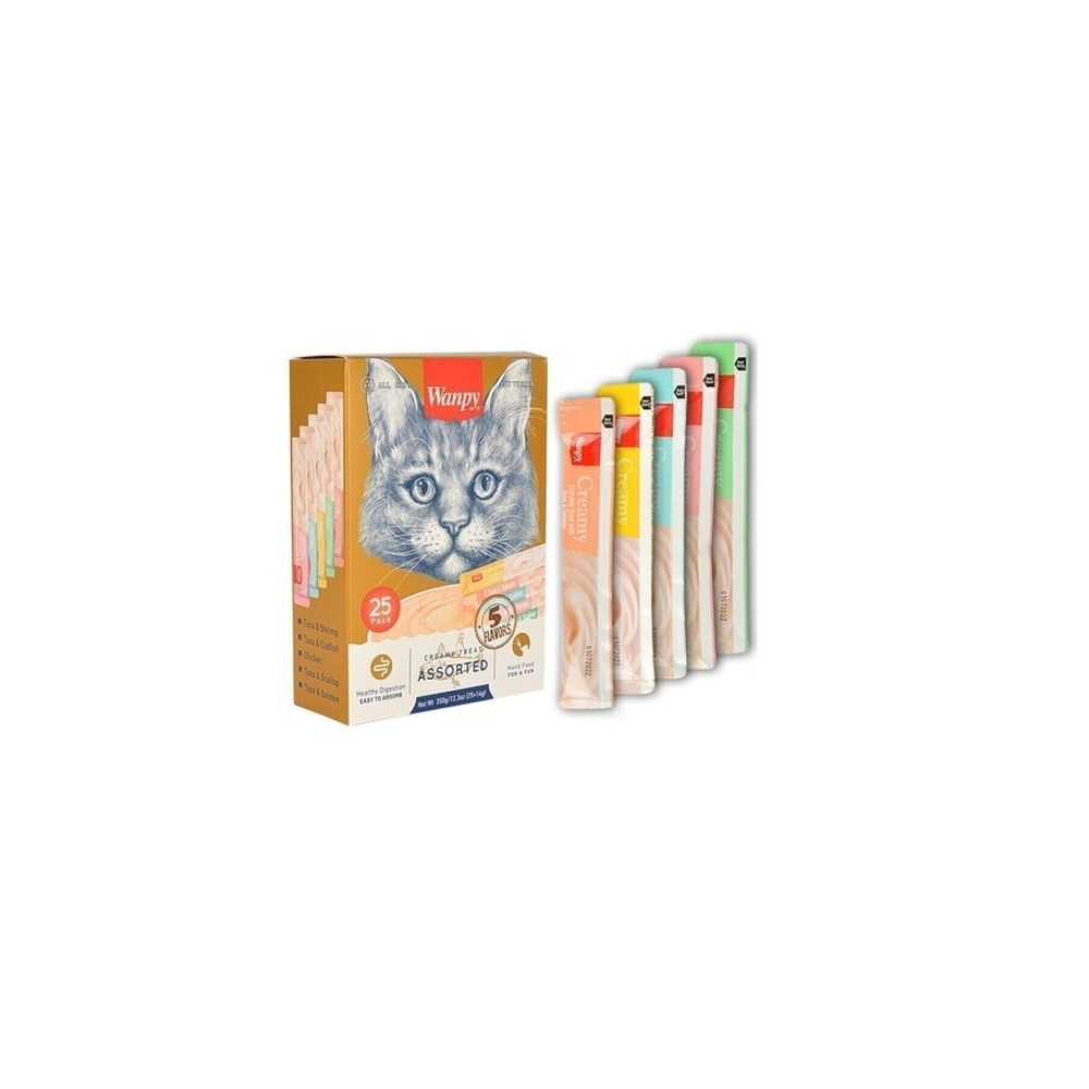 Wanpy Karışık Kedi Sıvı Ödülü 14 gr 25li Paket Evcil Hayvan Ürünleri Fiyatı