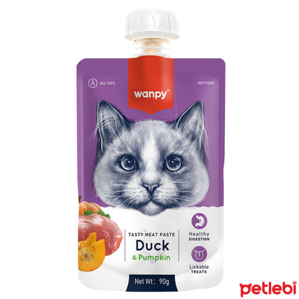 Wanpy Ördekli ve Bal Kabaklı Ezme Kedi Ödül Maması 90gr Evcil Hayvan Ürünleri Fiyatı