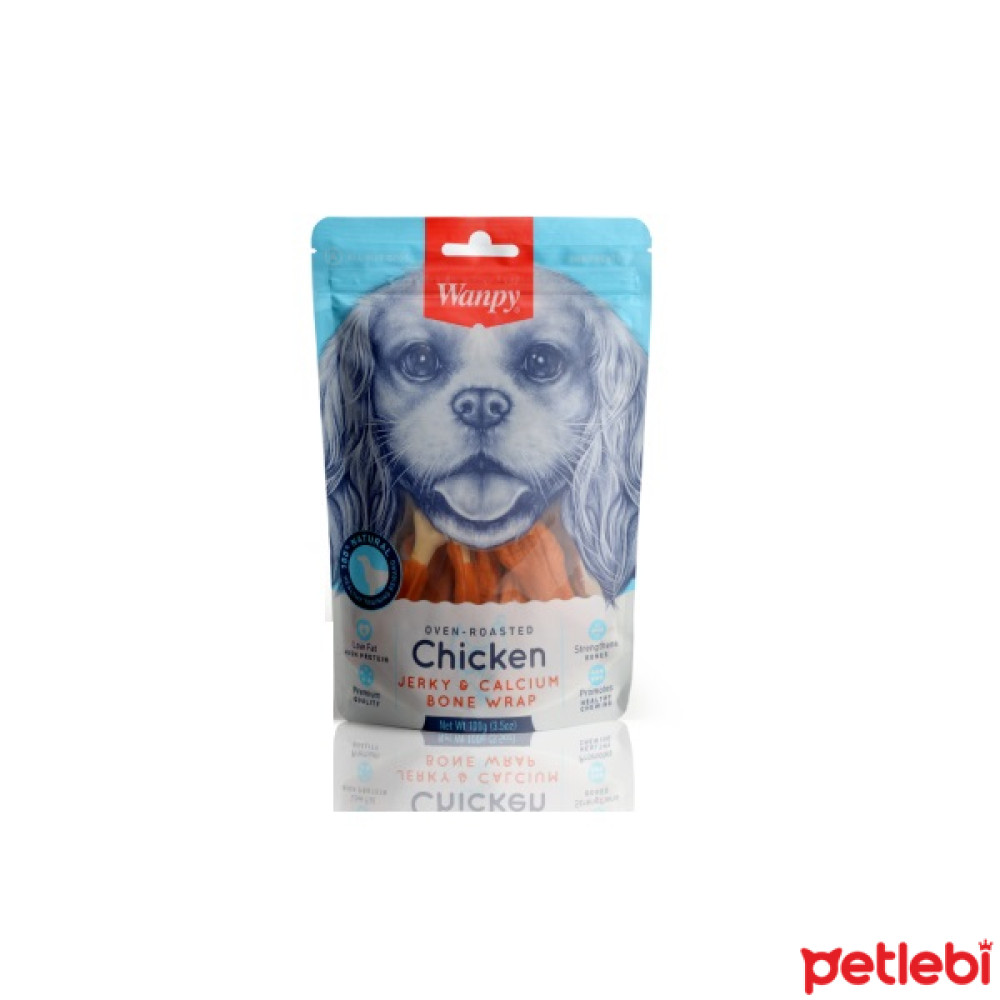 Wanpy Oven Roasted Tavuk Sargılı Kalsiyum Takviyeli Köpek Ödülü 100gr Evcil Hayvan Ürünleri Fiyatı