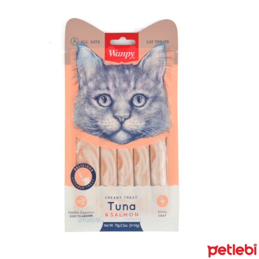 Wanpy Ton Balığı ve Somonlu Tüy Sağlığı Destekleyici Krema Kedi Ödül Maması 14gr (5'li) Evcil Hayvan Ürünleri Fiyatı