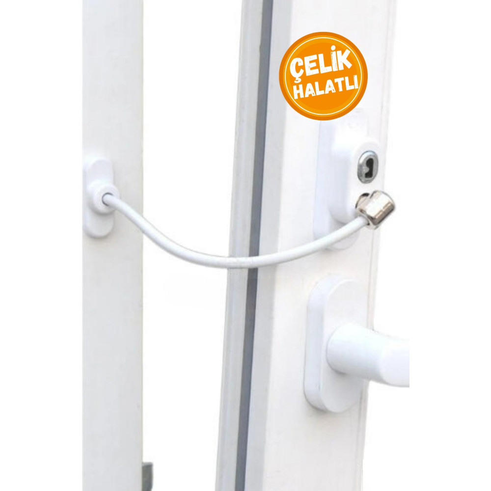 WAPPA 1 Adet Çelik Halatlı Kablolu Pvc Pencere Emniyet Çocuk Güvenlik Kilidi Bebek Güvenlik Fiyatı