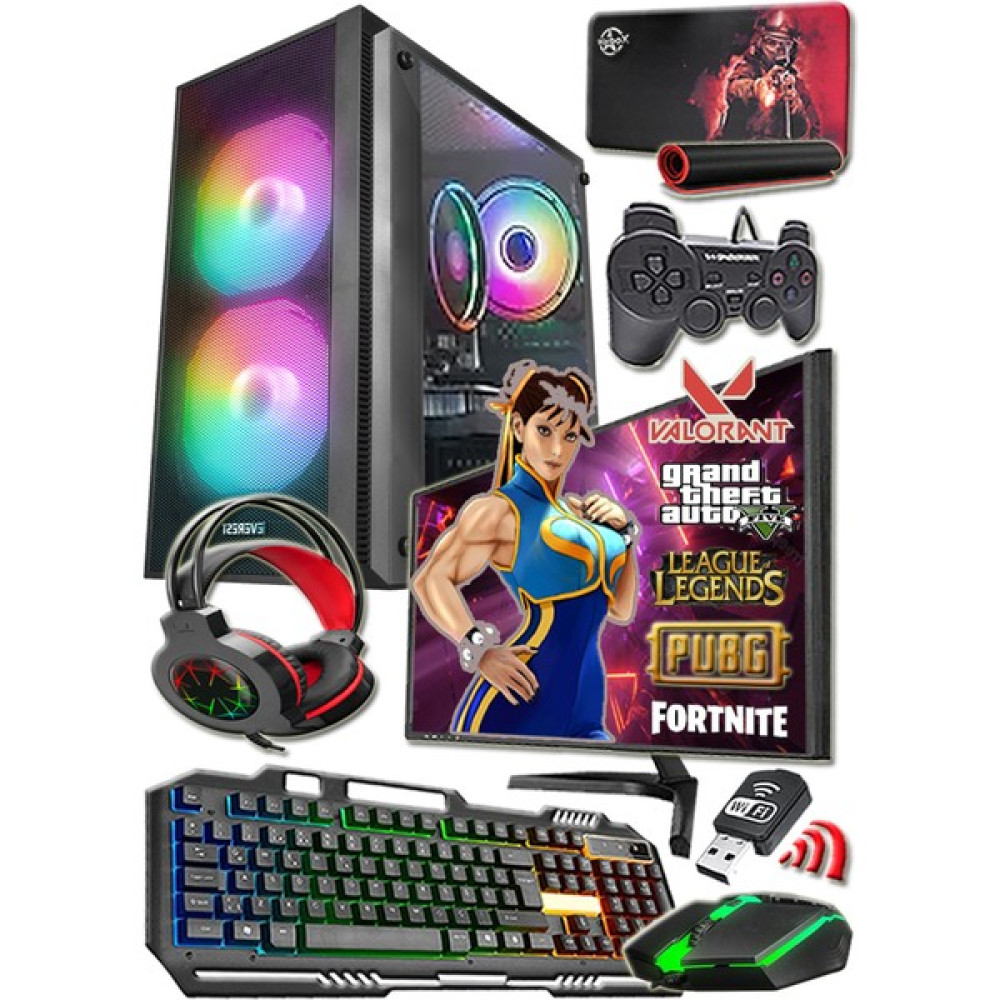 Warbox Geyşa Pro İ5 3470 8gb 256gb SSD 250gb HDD GT 730-4gb E.Kartı 19.5 FHD Monitör Masaüstü Bilgisayar Fiyatı