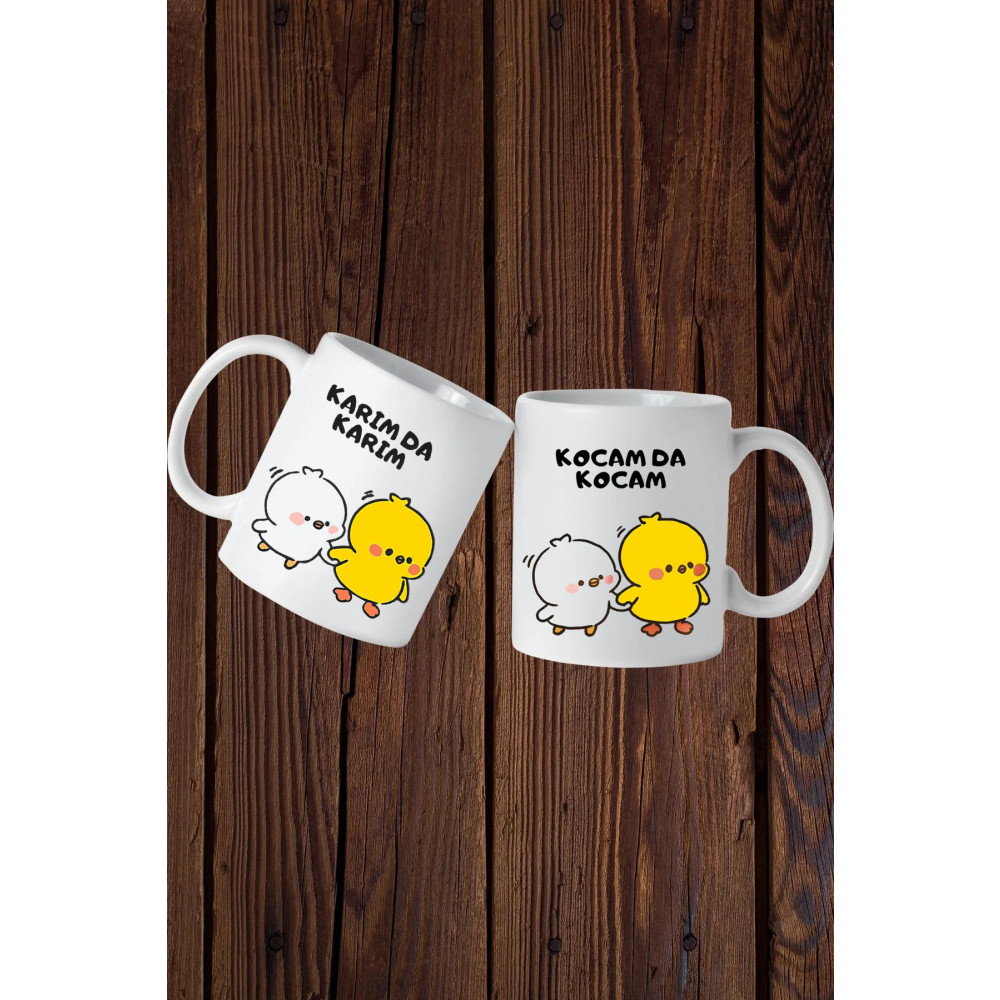 Warm Wooden Kennels Karımda Karım Kocamda Kocam Yazılı Çift Bardak Kupa Kupa Fiyatı