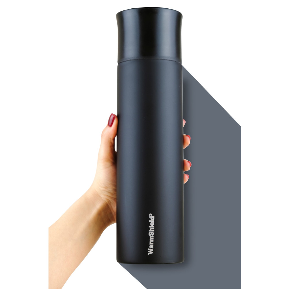 WarmShield Mat Siyah Çift Katmanlı Paslanmaz Çelik Termos Bardak 750 Ml Kahve Ve Çay Termosu Termos Fiyatı