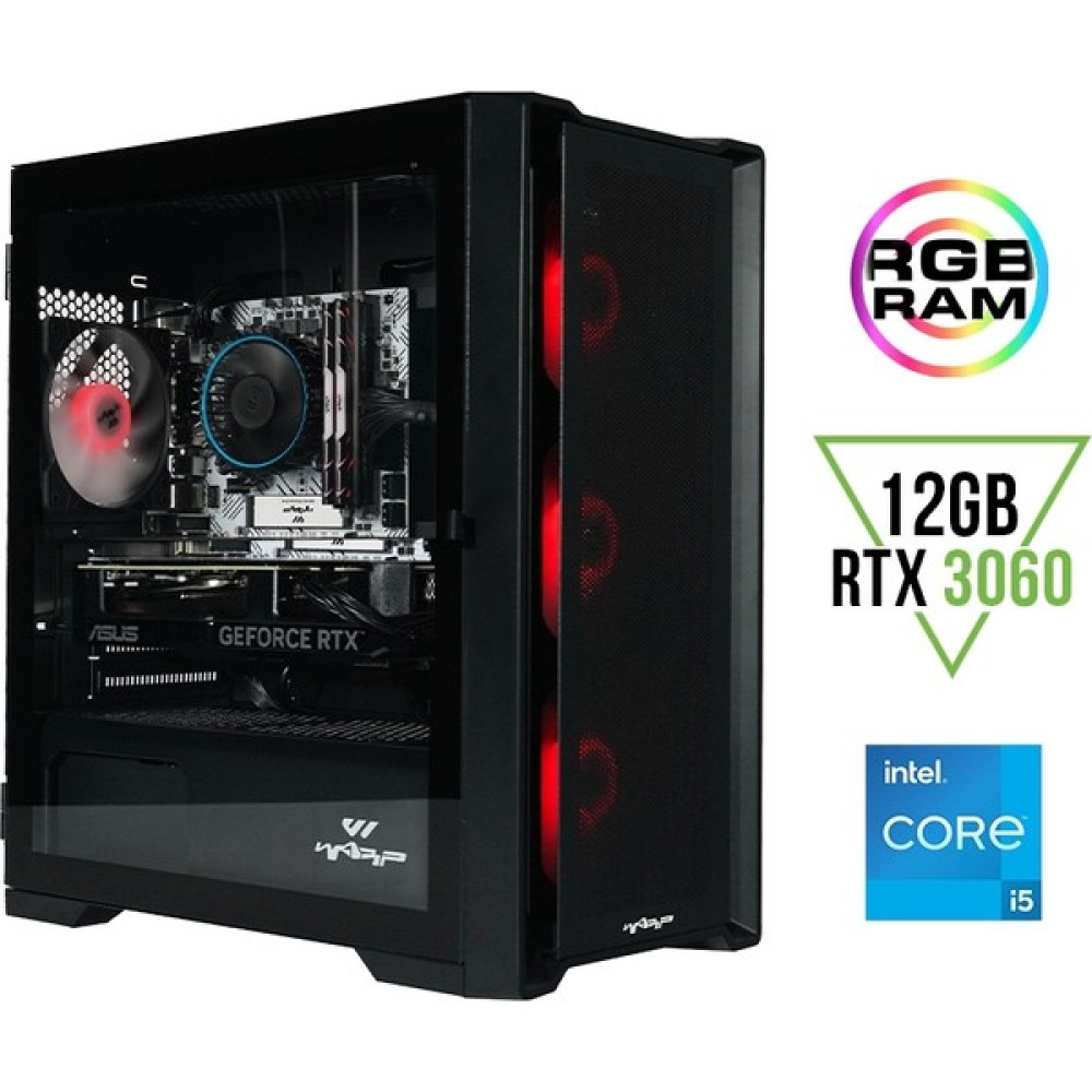 Warp Optima Intel Core i5 11400F 16GB 512GB SSD RTX3060 Freedos Masaüstü Bilgisayar Masaüstü Bilgisayar Fiyatı