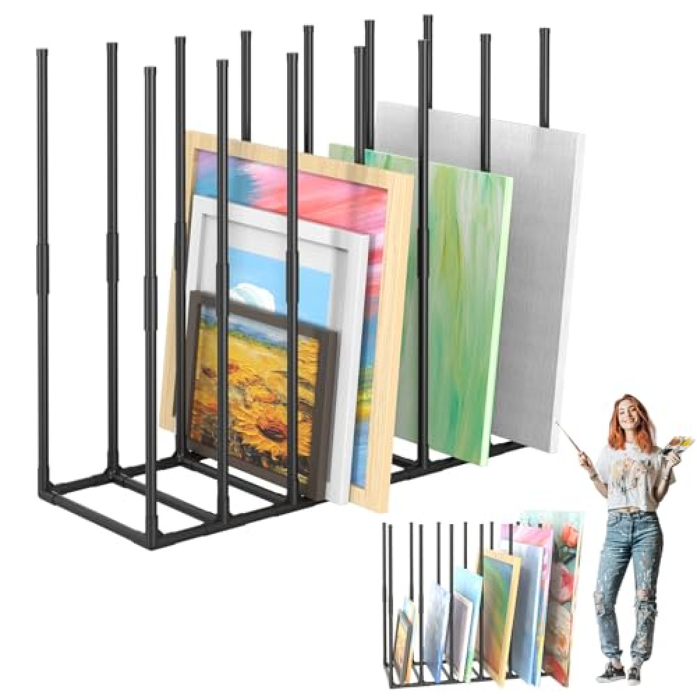 wasoyun Large Art Storage Rack, Art Drying Rack, Art Canvas Organizer, Store Frames, Panels, Prints, Canvases, Panels For Oil Painting Display, Art Studio, Gallery