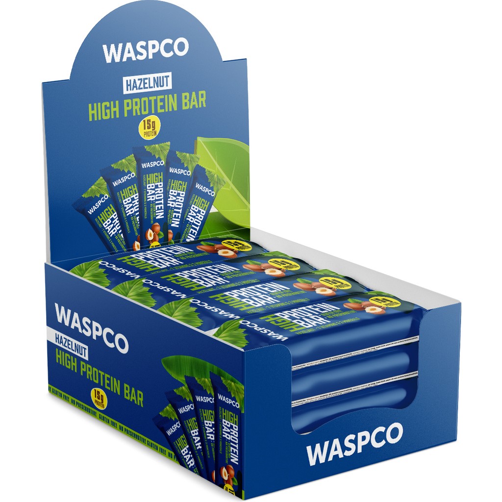 Waspco Yüksek Protein Bar - Fındıklı 50g x 12 Adet - 50 gr Diğer Fiyatı