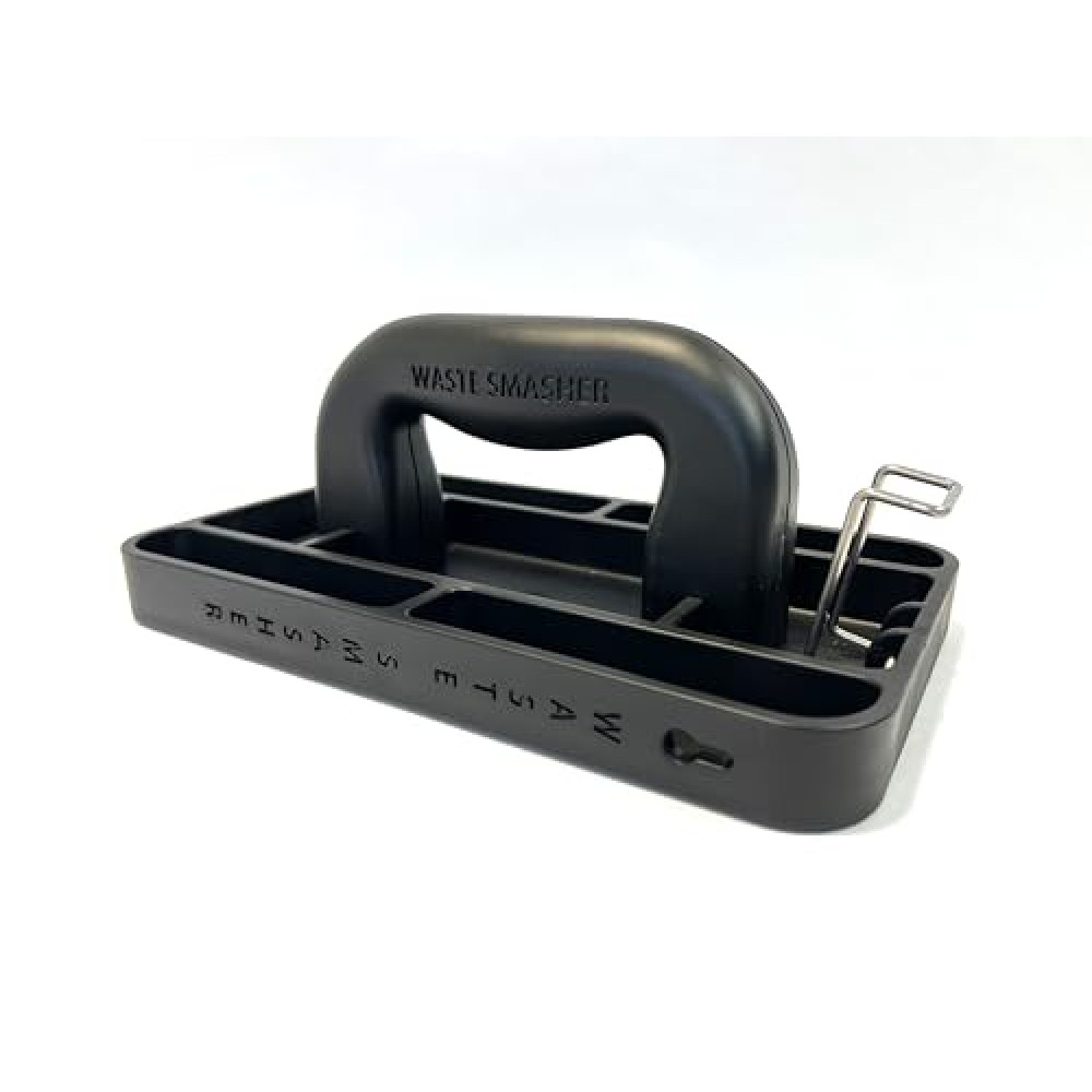 Waste Smasher- Hand-Held Manual Trash Compactor Dishwasher Safe Black