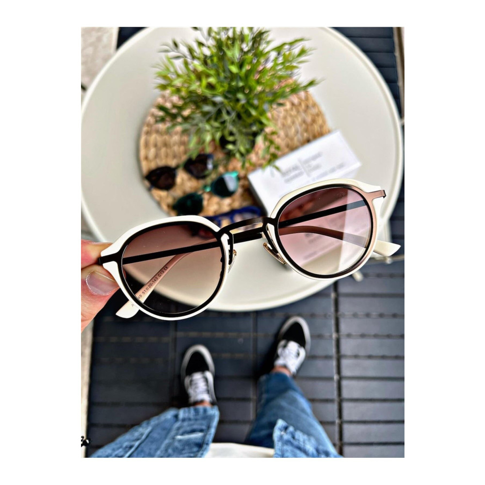 WATCHOFROYAL Royal Eyewear Re0088 Cream Kahverengiunisex Güneş Gözlüğü Güneş Gözlükleri Fiyatı