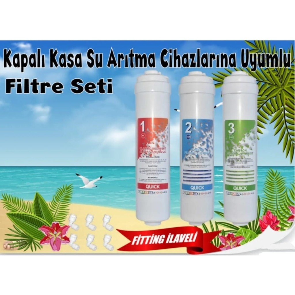 Water King Lg Su Arıtma Filtre Seti 3'lü Inline Set Bahçe Makinesi Aksesuar & Yedek Parça Fiyatı