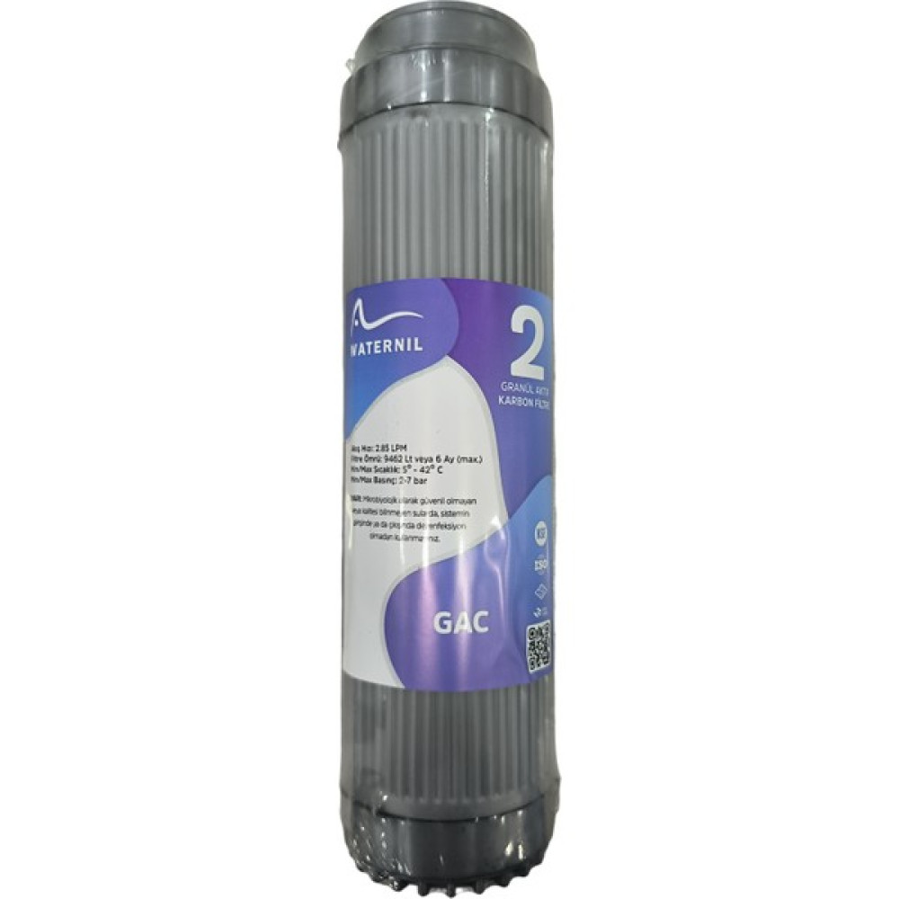 Waternil Su Arıtma Cihazı 2. Aşama Filtresi 10'' Inch Granül Aktif Karbon Filtre Gac Karbon Filtre Bahçe Makinesi Aksesuar & Yedek Parça Fiyatı