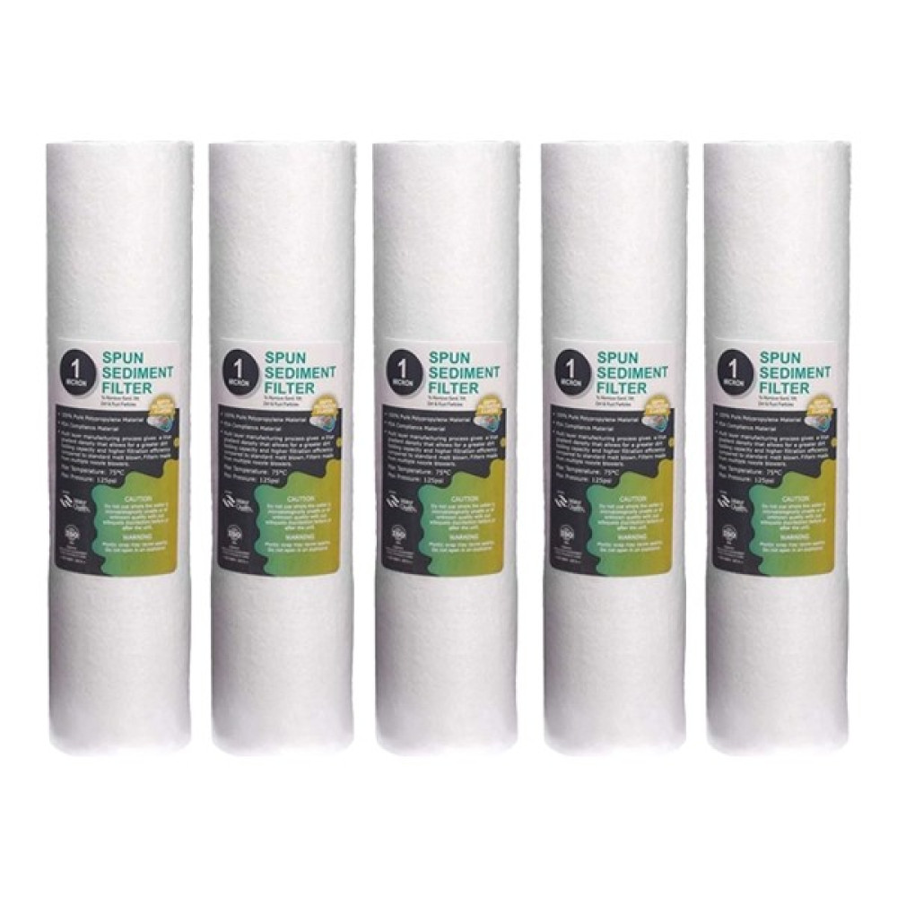 Waternil Su Arıtma Cihazı Filtresi 1 Mikron 10"inç Sediment Spun Filtre 5 Adet Bahçe Makinesi Aksesuar & Yedek Parça Fiyatı