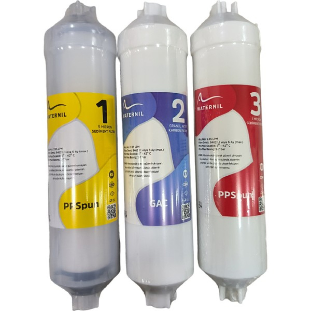 Waternil Su Arıtma Cihazı Inline Ön Üç Filtre Seti Bahçe Makinesi Aksesuar & Yedek Parça Fiyatı