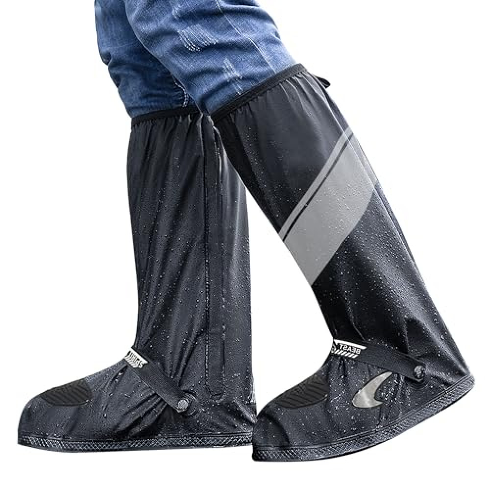 Waterproof Shoe Covers Motorcycle Rain Shoe Cover Reusable Rain Boot Rainproof Shoes Cover for Men and Women