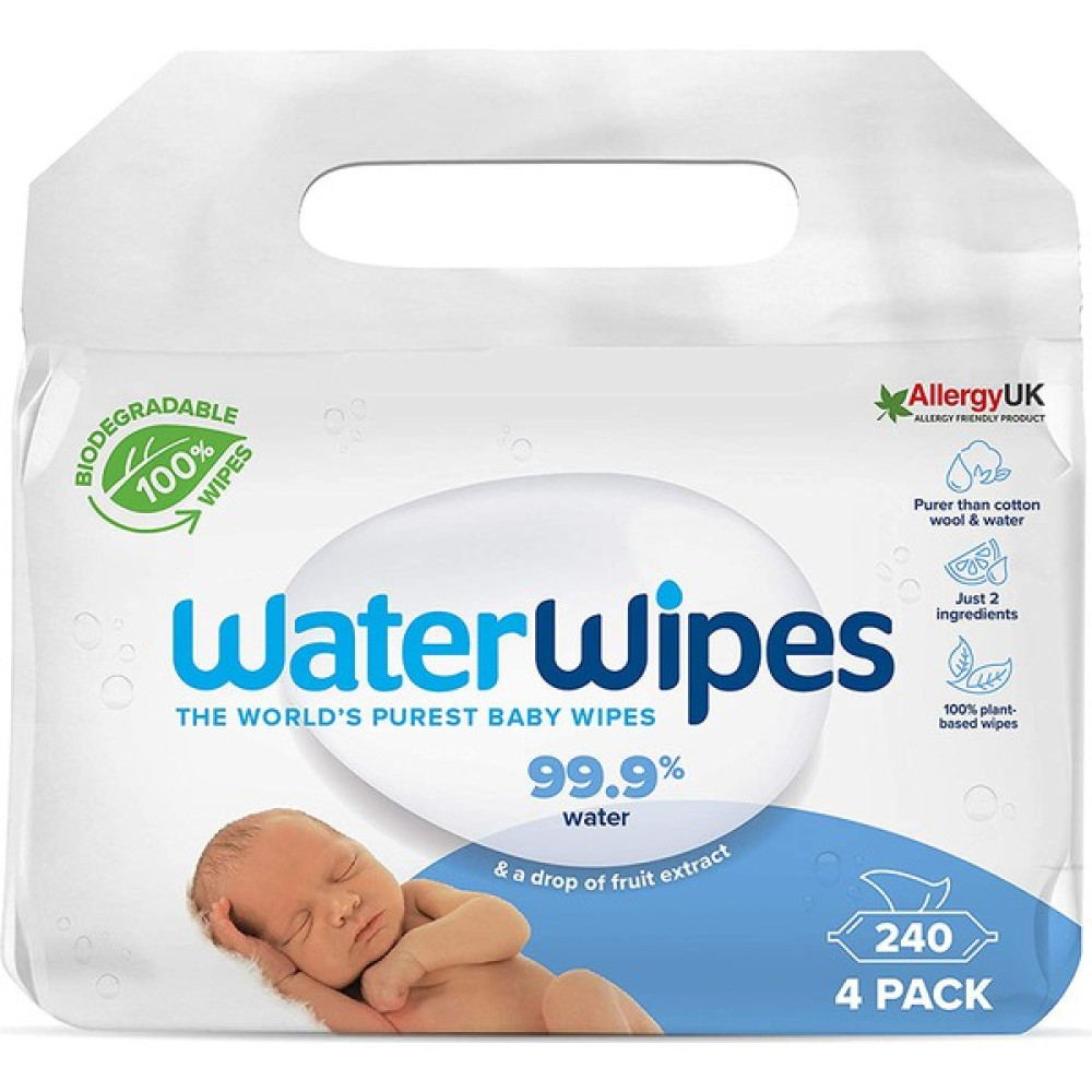 Waterwipes Yeni Biode gradable Original Baby Wipes (4X60 - 240 Yaprak) Bebek Bakım Fiyatı