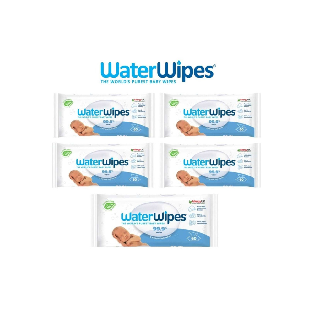 WaterWipes Yeni Doğal Biodegradable Original Baby (5X60 - 300 YAPRAK) Wipes Bebek Mendil-Islak Mendil Fiyatı