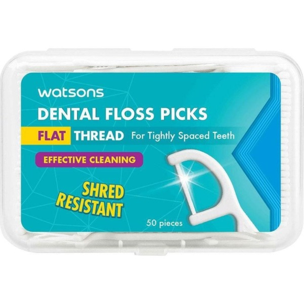 Watsons Flat Thread Dental Floss Picks 50 Adet Diş İpleri Fiyatı